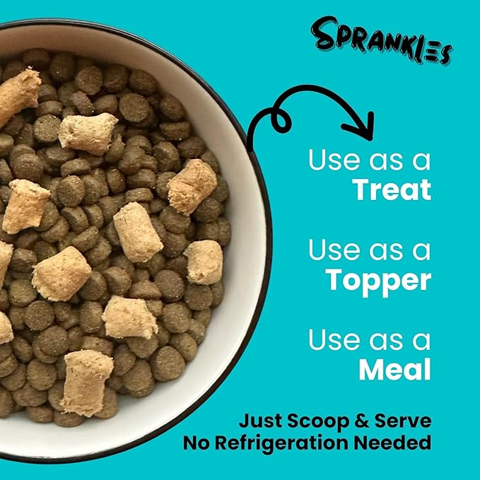 Freeze Dried Dog Food for Small & Large Breeds Dogs, 16 Oz Beef Dog Food Toppers for Picky Eatres, Made in USA - Grain Free & All Natural Freeze Dried Dog Treats Made with 96% Meat Organs
