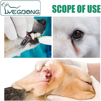 20Pcs Dog Teeth Wipes,Dog Ear Wipes Finger,Teeth Cleaning Finger Wipes,Cleaning Teeth Ears and Eyes Suitable for Dogs and Cats Removes Dirt and Discharge,Health Supplies,Dental Care