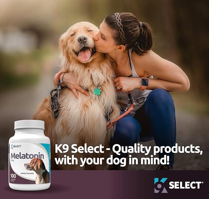 3 mg Melatonin - 100 Chewable Tablets, Melatonin for Dogs - Natural Immune System Booster