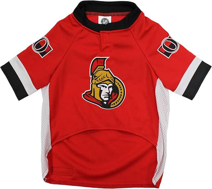 NHL Ottowa Senators Jersey for Dogs & Cats, X-Small. - Let Your Pet be a Real NHL Fan!