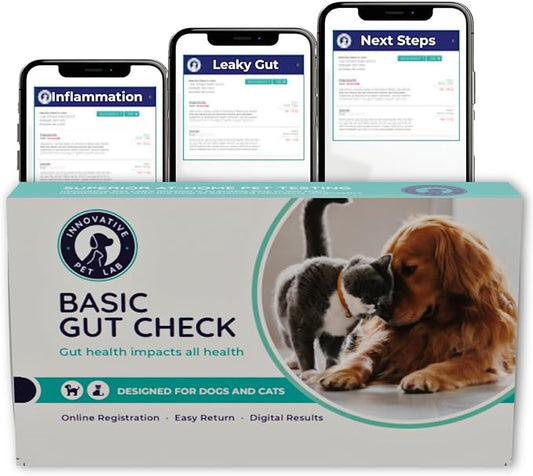 Basic Gut Check - at-Home Gut Microbiome Health Test for Cats and Dogs - Complete Digestive Health Analysis- Easy Process & Digital Results