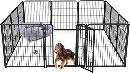 FXW Homeplus Dog Playpen Designed for Indoor Use, 32" Height for Medium Dogs, Black│Patented