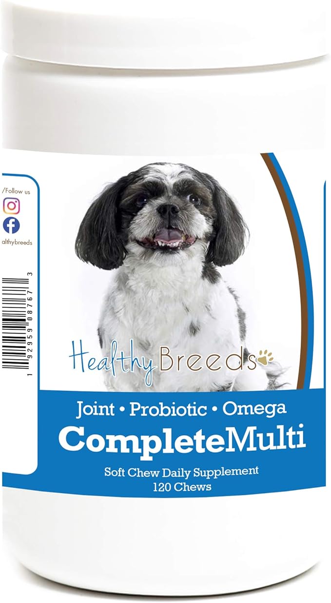 Healthy Breeds Shih-Poo All in One Multivitamin Soft Chew 120 Count