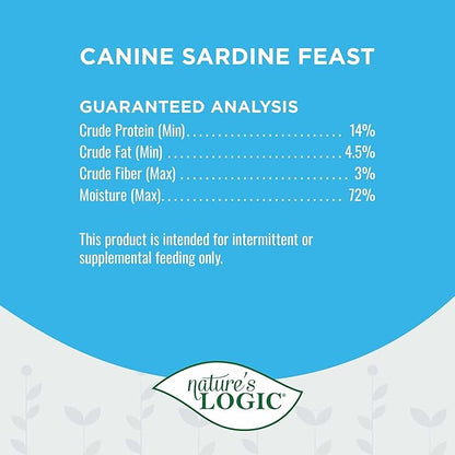 Natures Logic NL00178 Grain-Free Sardine Feast Wet Dog Food, One Size