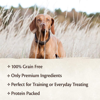 WELLNESS CORE Pure Rewards Natural Grain Free Dog Treats, Soft Jerky Bites, 4-Ounce Bag (Beef Jerky, (3 Pack) 4-Ounce Bag)