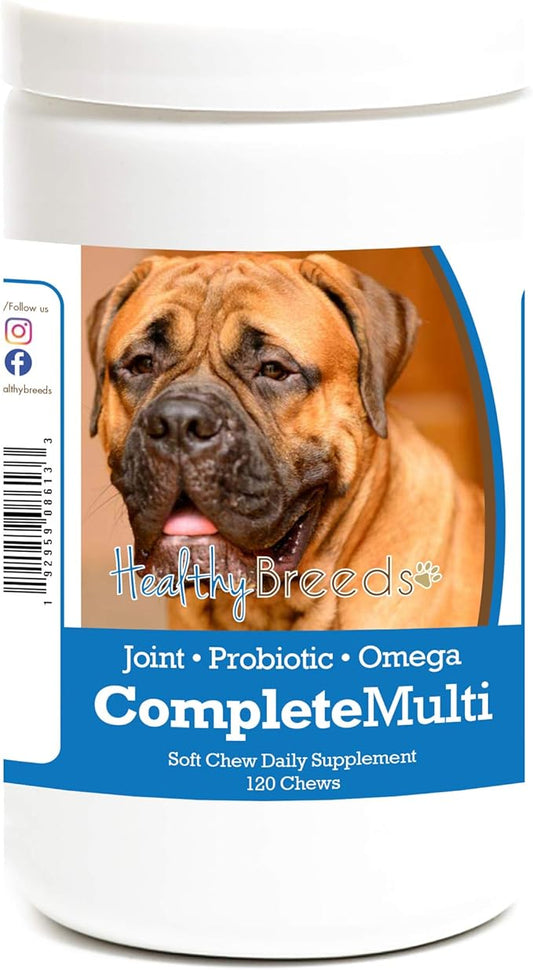 Healthy Breeds Bullmastiff All in One Multivitamin Soft Chew 120 Count