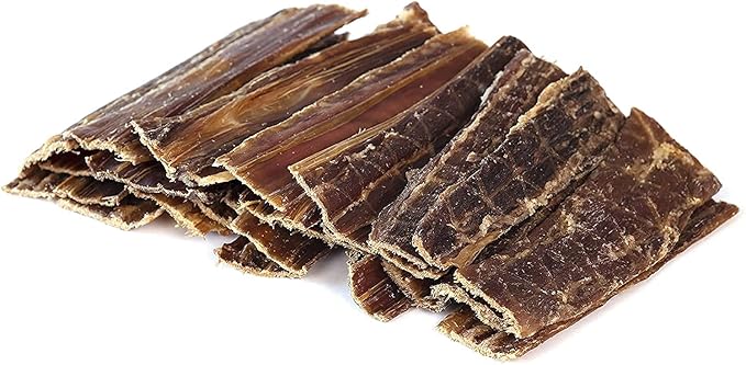 Beef Jerky For Dogs, All Natural Single Ingredient Beef Esophagus Chews, Healthy Beef Flat Gullet Strips, Naturally Occurring Glucosamine & Chondroitin Helps Joint Function, Great For Any Dog Size