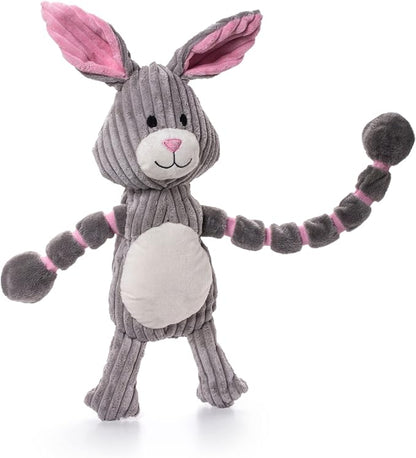 Outward Hound Thunda Tugga Bunny Plush & Squeaky Dog Tug Toy
