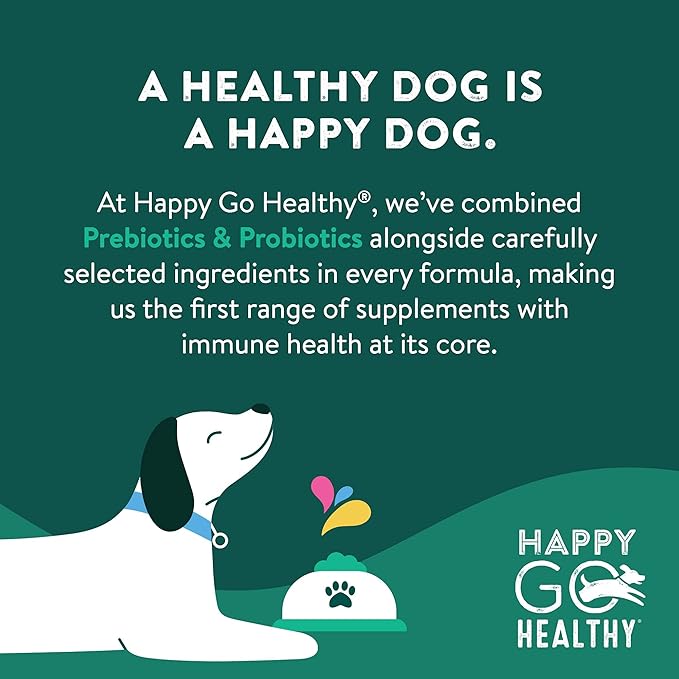 Skin & Coat Supplements for Dogs | Probiotic & Prebiotic Benefits with Wild Salmon Omega 3s to Help Your Dog Shine from The Inside Out | All Breeds, Ages and Sizes | 60 Count