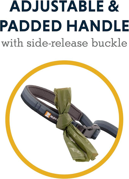 Ruffwear, Roamer Bungee Dog Leash for Running, Biking or Hiking, Can be Used Hand-Held or Hands-Free, Granite Gray, 7.3'-11'
