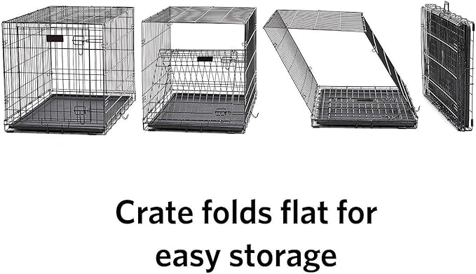 MidWest Homes for Pets iCrate Dog Crate Starter Kit | 30-Inch Dog Crate Kit Ideal for Medium Dog Breeds (weighing 26 - 40 Pounds) || Includes Dog Crate, Pet Bed, 2 Dog Bowls & Dog Crate Cover