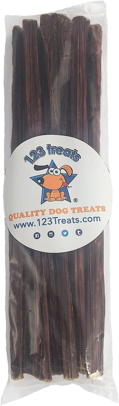 Beef Dog Treats Esophagus chew Sticks 100% Natural Healthy Chews for Dogs - Meat Jerky Snack from Grass Fed Cattle (Beef Sticks 12" - 15 Count)