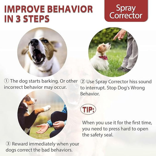 HGFLMR Spray Corrector Dog Trainer, 80ml 2 Pack Corrector for Dog to Stops Barking/Jumping Up/Food Stealing/Place Avoidance/Attacks & Unwanted Dog Behaviour