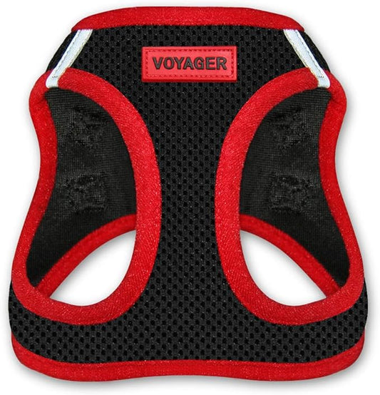 Voyager Step-In Air Dog Harness - All Weather Mesh Step in Vest Harness for Small and Medium Dogs by Best Pet Supplies - Red, X-Small