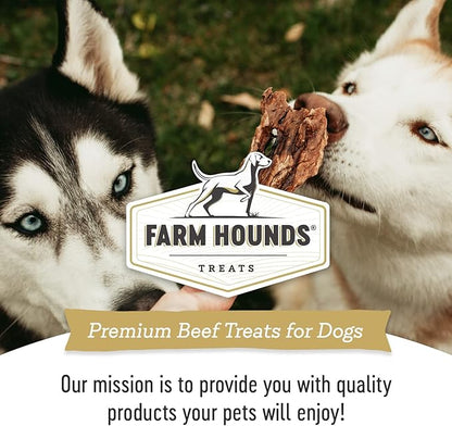 Farm Hounds Beef Lung Jerky Treats for Dogs, Premium Dried Dog Treats, High Protein Training Treat for Small & Large Dogs, Natural & Healthy Dog Treats, Made in USA, Beef Lung 2oz