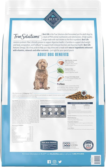 Blue Buffalo True Solutions Best Life Natural Medium Breed Adult Dry Dog Food, Chicken 24-lb