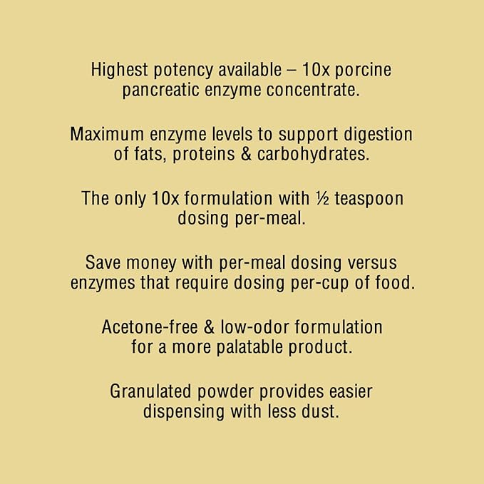 | 10x Digestive Enzymes for Dogs - 8.8 Ounces (250 Grams)
