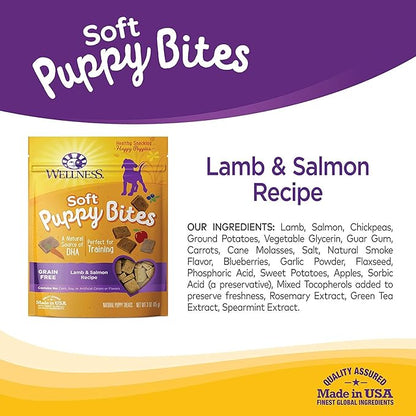 Wellness Natural Pet Food Grain Free Puppy Training Treats, 2 Pack