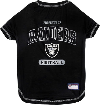 Pets First Oakland Raiders T-Shirt, Large
