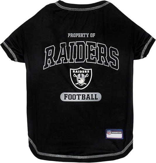 Pets First Oakland Raiders T-Shirt, Large