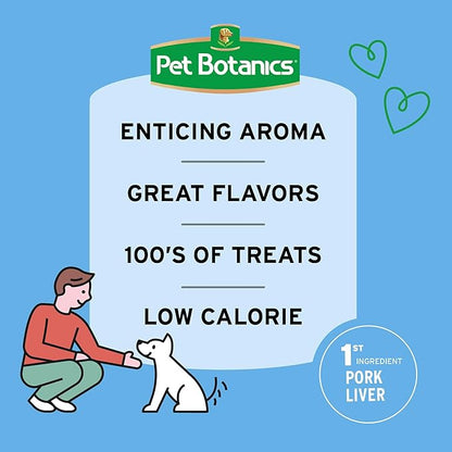 Pet Botanics 10 oz. Pouch Training Reward Mini Soft & Chewy, Chicken Flavor, with 500 Treats Per Bag, The Choice of Top Trainers