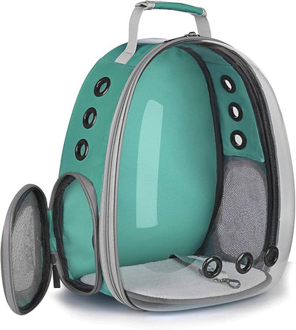 Lollimeow Cat Bubble Backpack Pet Travel Carrier for Cats and Dogs(Classic Green)