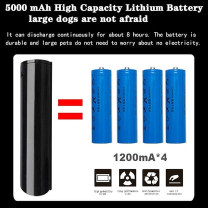 Cordless Dog Clippers for Grooming, Professional 5000mAh Battery Pet Clipper for Thick Coats Heavy Duty Dog Hair Trimmers Low Noise with Guard Combs for Dog Cat