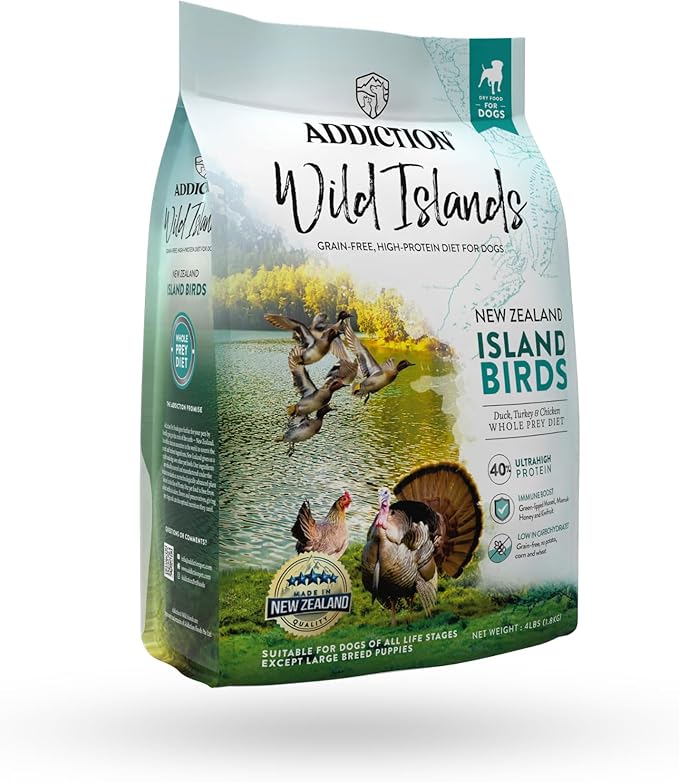 Addiction Wild Islands Island Bird Premium Duck Turkey & Chicken Dry Dog Food - 4 lb