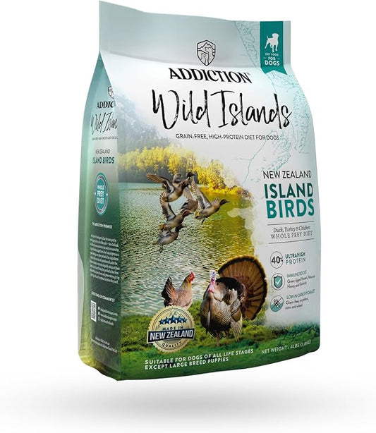 Addiction Wild Islands Island Bird Premium Duck Turkey & Chicken Dry Dog Food - 4 lb