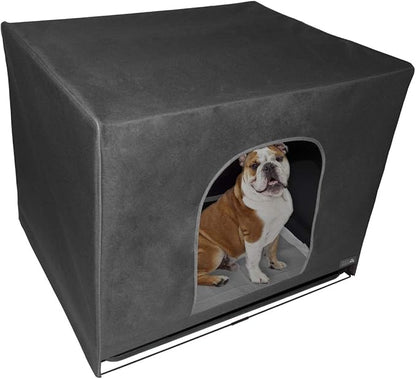 Pet Gear Pro Pawty, Potty Training Aid for Pee Pad/Grass Patch, Removable Tray Holds Pad Included, Hides Messes, Optional Wall Guard, Dog Litter Box, Pro Pawty ONLY- Large, Charcoal