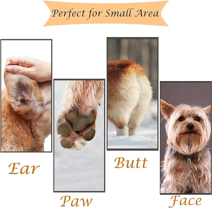Dog Clippers, Cordless Cat and Small Dogs Clipper, Low Noise Electric Pet Trimmer, Dog Grooming Clippers for Trimming The Hair Around Paws, Eyes, Ears, Face, Rump …