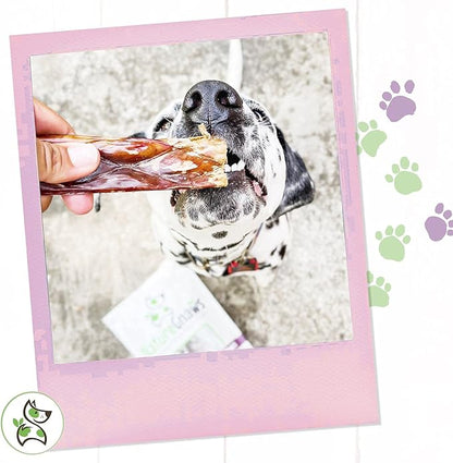 Nature Gnaws - Beef Jerky Chews for Large Dogs - Premium Natural Beef Gullet Sticks - Simple Single Ingredient Tasty Dog Chew Treats - Rawhide Free 9-10 Inch