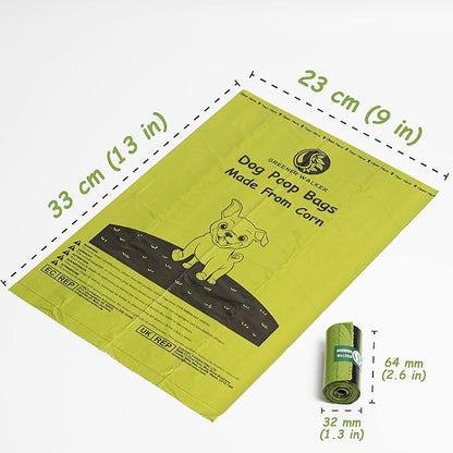 GREENER WALKER Poop Bags for Dog Waste, 1080 Doggy Waste Bags Extra Thick Strong 100% Leak-Proof (Brown)
