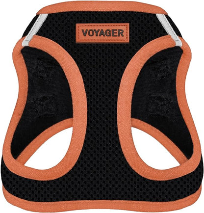 Voyager Step-In Air Dog Harness - All Weather Mesh Step in Vest Harness for Small and Medium Dogs by Best Pet Supplies - Orange, Large