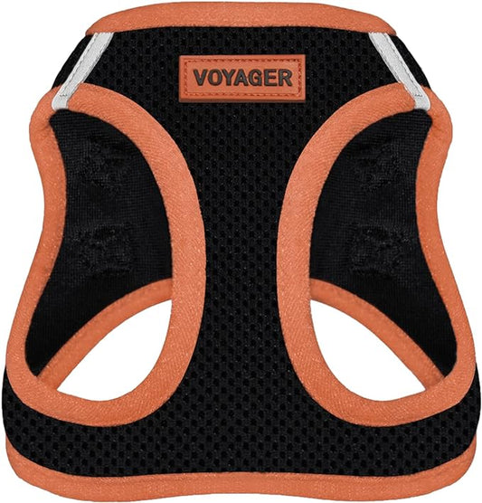 Voyager Step-In Air Dog Harness - All Weather Mesh Step in Vest Harness for Small and Medium Dogs by Best Pet Supplies - Orange, Large