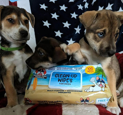 Pacific Pups Dog Wrinkle Wipes French Bulldog and Cats, French Bulldog Wrinkle Wipes for Dogs, Dog Face Wipes French Bulldog Face Wipes, Frenchie Wrinkle Wipes, Dog Body Wipes, Dog Wipes