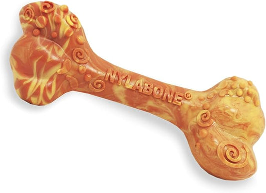 Nylabone Power Chew Flavor Frenzy Bone Chew Toy for Dogs, Indestructible Chew Toys for Aggressive Chewers, Bacon Flavor, X-Large/Souper - 50+ lbs. (1 Count)