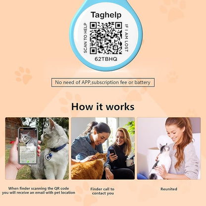 (2 Pack) QR Code Pet ID Dog cat Tags for Collar Personalized for Pet Online Profile - Scan QR Receive Instant Pet Location Alert Email, Anti-Lost,No Subscription fees (Black & Green, for cat - 1")