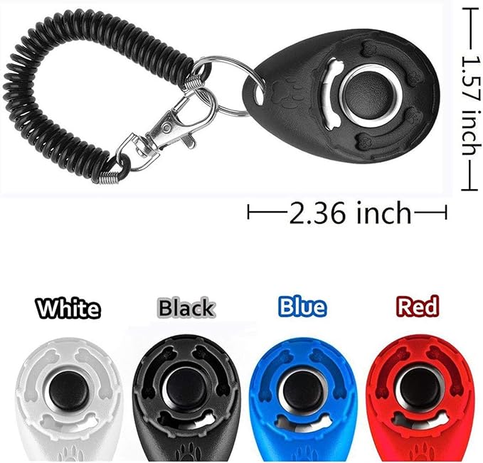 3 Pack Dog Training Clicker with Wrist Strap, Pet Clicker for Dog Clicker for Training Puppy Clicker Trainer, Pet Training Clicker for Cats Puppy Bird Horse Animal