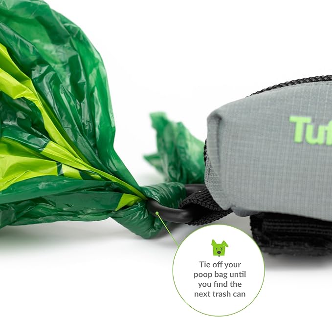 Dog Poop Bag Holder for Leash, Accessory For All Leashes, Lightweight Doggie Poop Bag Dispenser Allows For Easy Access To Pet Waste Bags, Includes Doggy Bags for Poop Holders