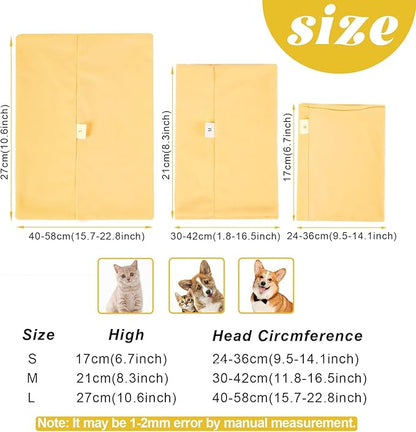 Dog Quiet Ear Covers for Ear Protection, Calming Dog Ear Muffs for Cats Dogs, Dog Hoodie for Noise Protection, Soft Warm Ear Muff for Dog Grooming Bathing