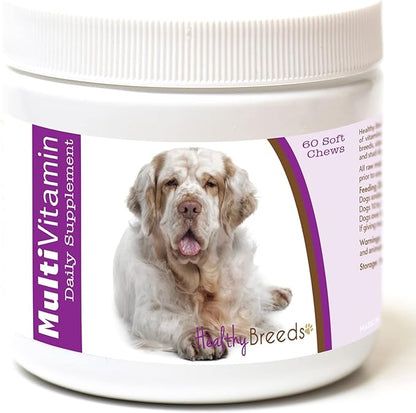 Healthy Breeds Clumber Spaniel Multi-Vitamin Soft Chews 60 Count