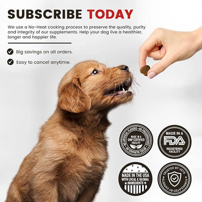 Cranberry Supplement for Dogs | Urinary Tract and UTI Support Chews | Incontinence and Bladder Control Nutritional Bites with D Mannose, Marshmallow Root, Probiotics, for Liver, Kidney