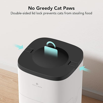 PETLIBRO Automatic Cat Feeder, Wi-Fi Automatic Cat Food Dispenser with Timer Interactive Voice Recorder, Auto Cat Feeder with 1-4 Meals Control Dry Food
