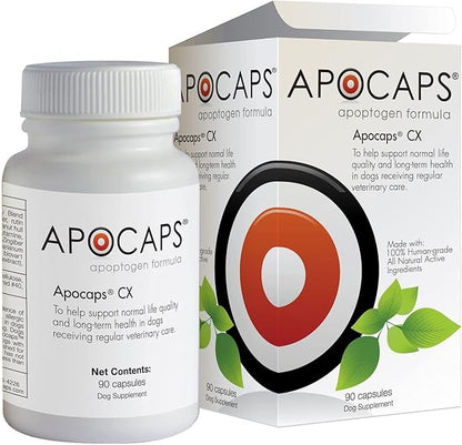 Apocaps CX Apoptogen Formula for Dogs, 90 Count (Pack of 1)