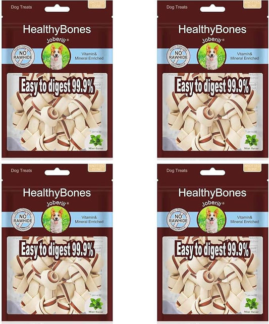 UrbanX HealthyBones Beef Rawhide Free Healthy Mini Chews for Australian Shepherd Husky and Other Large Mixed Breed Dogs Great Foods for Training Rewards, 28 Count