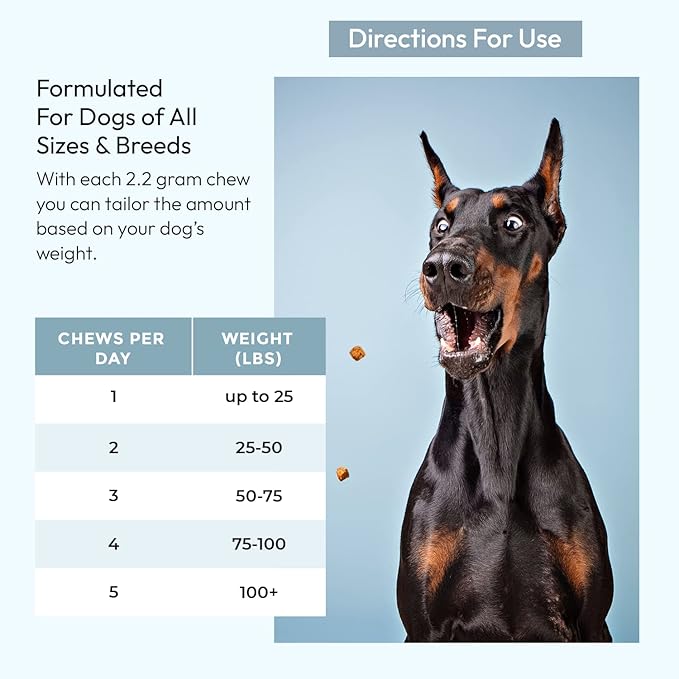 Gnawty Bites Allerg-Ease - Immunity Support Probiotics for Dogs with Kelp, Colostrum, & Bee Pollen - Dog Allergy Relief for Small to Large Breeds - 120 Soft Dog Allergy Chews (264 G)