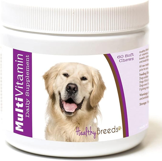 Healthy Breeds Golden Retriever Multi-Vitamin Soft Chews 60 Count