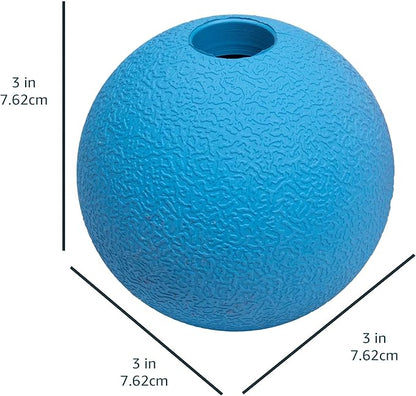 Amazon Basics Rubber Fetch Toy Dog Balls, 3-Inch, 2-Pack, Blue, Orange