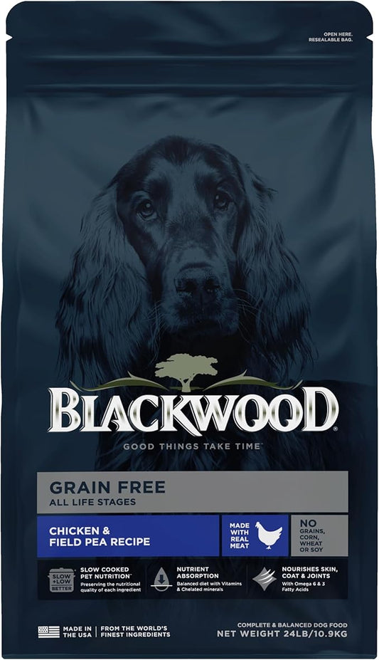 Blackwood Grain Free All Life Stages Chicken & Field Pea Recipe, 24 lb. bag